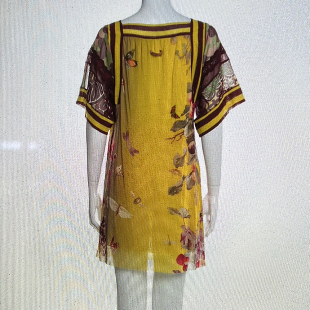 Rare JEAN PAUL GAULTIER Printed  Mini Dress Size: S - Picture 3 of 7